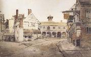 Ross Market Place,Herefordshire a sketch on the spot (mk47) Cornelius Varley